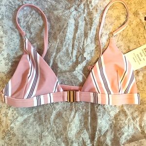 Showpo Bikini Top in Pink Stripe